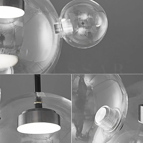 Дизайнерская LED-люстра BUBBLE B в виде прозрачного пузыря